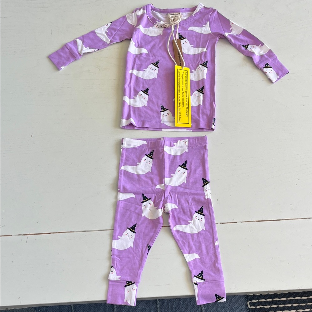 Purple Ghost Print Spearmintlove Pajamas
